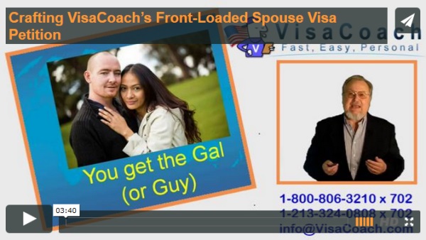 Front Loading the Spouse visa petition leads to an easier interview